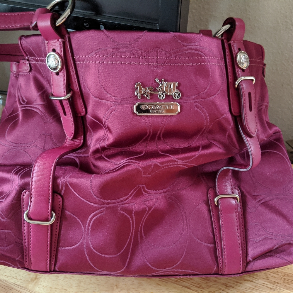 Coach purple bag